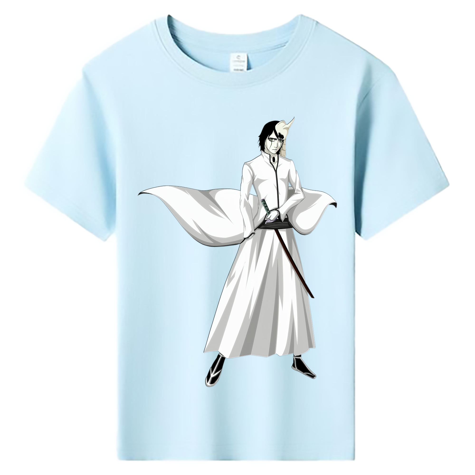 （画像用） ブリーチ ウルキオラ·シファー BLEACH Ulquiorra cifer 綿100％キッズTシャツ（フロントプリント）